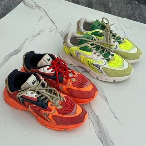 Lacoste Red and Green Sneakers